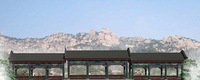 泗水刘氏家祠长廊效果图