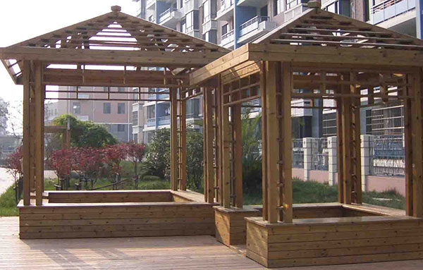 防腐木亭子